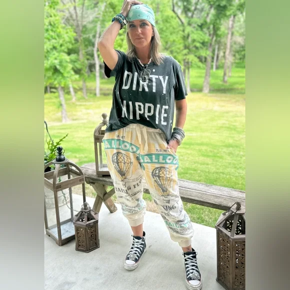 NEW Jaded Gypsy Seasons Best Balloon Joggers - Picture 2 of 3
